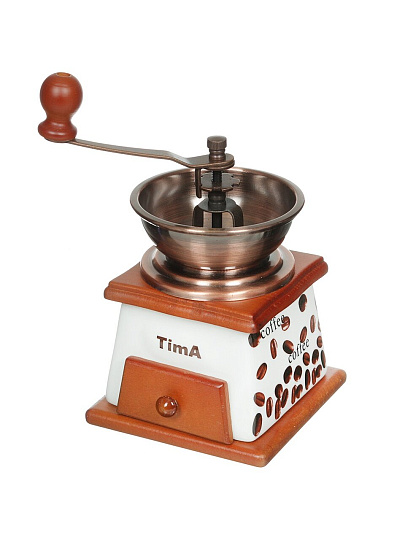 Кофемолка ручная керамика,дерево, TimA, SL-073