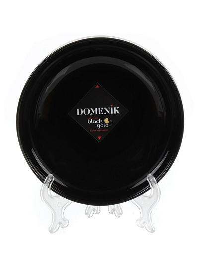 Салатник фарфор, круглый, 14х4.7 см, Black Gold, Domenik, DM3013-1