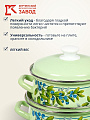 Набор посуды эмалированная сталь, 6 предметов, кастрюли 1.5, 2, 3 л, Керченский металлургический завод, Черника-1, салатовый - фото 3