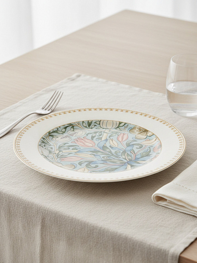 Тарелка обеденная, фарфор, 27 см, кругл, Flowers, Fioretta, TDP580