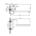 Смеситель для ванны CRONWIL CP036-22 - фото 4
