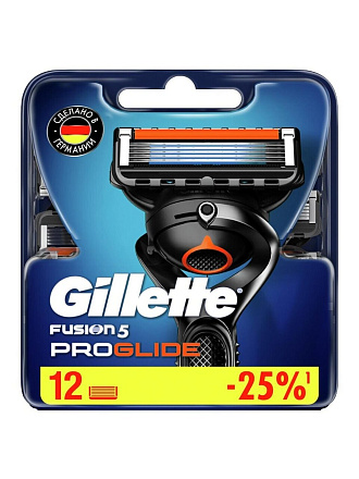 Сменные кассеты для бритв Gillette, Fusion ProGlide, для мужчин, 12 шт
