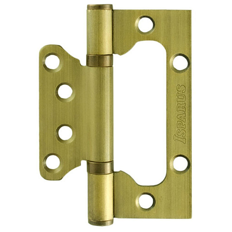 Петля накладная для деревянных дверей, Нора-М, 100х72х2.5 мм, универсальная, ISP 800-FHP AB, 17111, бронза