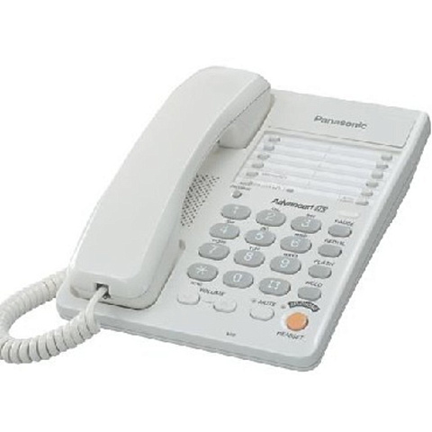 Телефон проводной PANASONIC KX-TS2363RUW