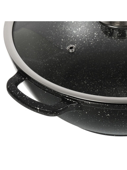 Казан алюминий, антипригарное покрытие, 4 л, Гранит, с крышкой, в подарочной коробке, Горница, ГКкн2800