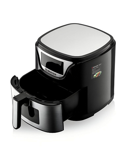 Аэрогриль Brayer, 2037BR, 1500 Вт, 5 л, LCD-дисплей, 7 предметов