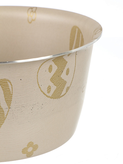 Форма для выпечки куличей алюминий, 14 см, антипригарное покрытие, круглая, бежевая, Vari, Южное сияние, PK20714