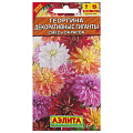 Семена Цветы, Георгина, Декоративные гиганты, 0.2 г, смесь сортов, цветная упаковка, Аэлита
