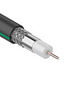 Кабель коаксиальный, 1х1 мм², 100 м, 75 Ом, 75%, черный, PROconnect, SAT 703B, 01-2436-1