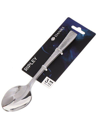 Ложка нержавеющая сталь, 3 предмета, столовая, Daniks, Ripley
