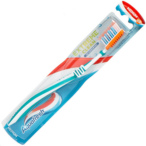 Зубная щетка Aquafresh, Exterme Clean, средней жесткости