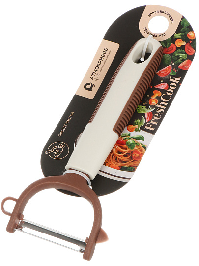 Овощечистка нержавеющая сталь, нейлон, навеска, Atmosphere, FreshCook, AT-K4321