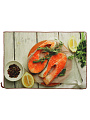 Полотенце кухонное 40х60 см, 100% полиэстер, Стейки из лосося, Китай, Y9-185 - фото 2