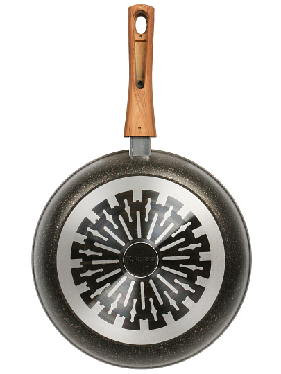 Сковорода алюминий, 28 см, антипригарное покрытие, Kukmara, Granit Ultra Induction original, съемная ручка, индукция, сгои282а