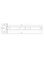 Петля-стрела для деревянных дверей, Секрет-Киров, ПС-500, 3 517, без покрытия - фото 2