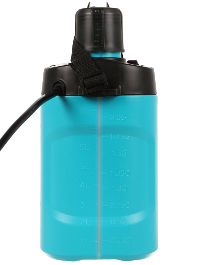 Опрыскиватель садовый аккумуляторный, Kalipso, 8 л, Li-ion, 2.5 А.ч, 3.7 В, пластик, KF-8C-1, синий