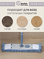 Швабра плоская, микрофибра, 130х43х13 см, синяя, телескопическая ручка, серо-голубая, Марья Искусница, HD1009A-17-4021-427 - фото 5