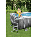 Бассейн каркасный Bestway, 549х274х122 см, Power Steel Rectangular, 56998, фильтр-насос, лестница, тент, 14812 л, поплавок-дозатор - фото 9