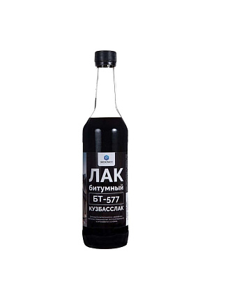 Лак Класс, БТ-577, глянцевый, битумный, черный, для внутренних и наружных работ, 0.5 л