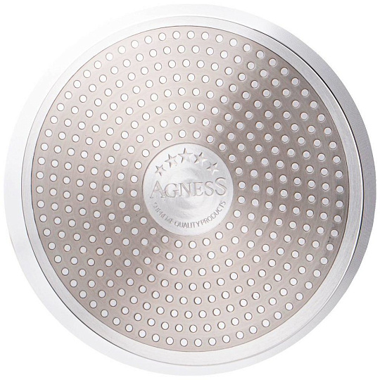 Сковорода блинная Agness &quot;natural stone&quot; с &quot;гранитным антипригарным покрытием&quot; 22 см, 947-565