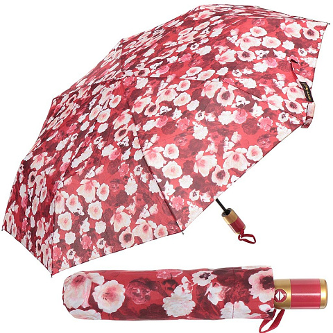Зонт для женщин, автомат, 8 спиц, 55 см, сплав металлов, полиэстер, в ассортименте, 3679/302-291