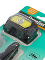 Фонарь налобный, встроенный аккумулятор, Camelion, LED53413, пластик, type-C, карбон, 15765 - фото 4