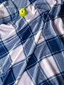 Плед 1.5-спальный, 130х170 см, флис, 100% полиэстер, Silvano, Клетка, синяя клетка - фото 5