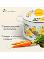 Кастрюля эмалированная сталь, 4.5 л, крышка сталь, СтальЭмаль, 1с17с, в ассортименте, индукция - фото 4