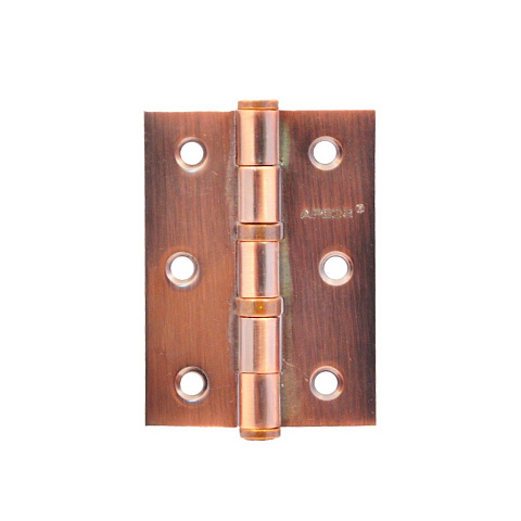 Петля врезная для деревянных дверей, Apecs, 80х60 мм, универсальная, B2-Steel-АС, 2 шт, 2 подшипника, медь