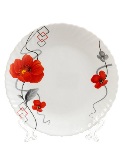 Тарелка десертная, стеклокерамика, 19 см, круглая, Марсель, LHP75