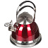 Чайник из нержавеющей стали Daniks MSY-022 красный со свистком, 3.5 л - фото 3