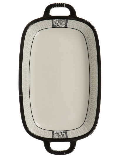 Блюдо керамика, прямоугольное, 33 см, с ручками, RasheL, R-33101