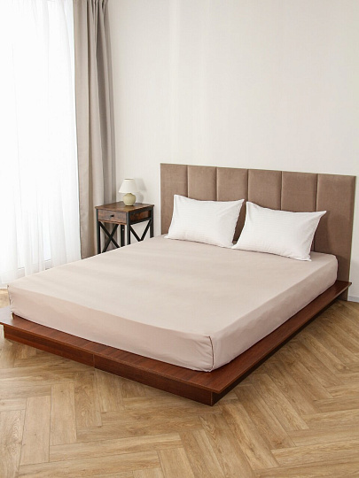 Простыня 2-спальная, 200 х 216 см, 100% хлопок, сатин, Silvano, Vitage