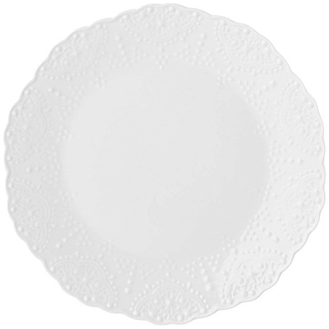 Тарелка закусочная, фарфор, 21 см, фигурная, Ажур, Lefard, 189-335
