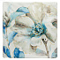 Наволочка декоративная Цветок бежево-голубой, 100% полиэстер, 43 х 43 см, A130032 - фото 2