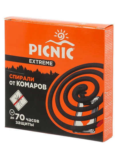Репеллент от комаров, спираль, Picnic, Extreme, 10 шт