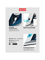 Утюг Rion, SZ-8088, 2200 Вт, керамика, вертикальное отпаривание, противокапельная система, 1.75 м, синий - фото 5