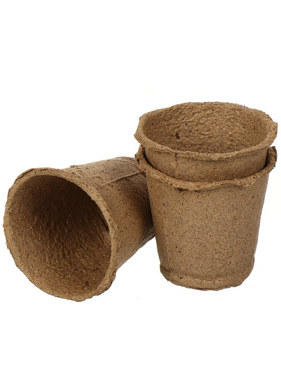 Горшок торфяной 100 мм, 20 шт, с улучшенным дном, ГазонCity