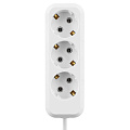 Удлинитель 3 гнезда, 3 м, с заземлением, 16 А, 3680 Вт, белый, TDM Electric, Народный УН3, У1-33052 - фото 2