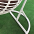 Подвесное кресло Кокон, 1-мест, 100 кг, Green Days, белое, ротанг, подушка коричневая, TZF-H056-A13812 - фото 5