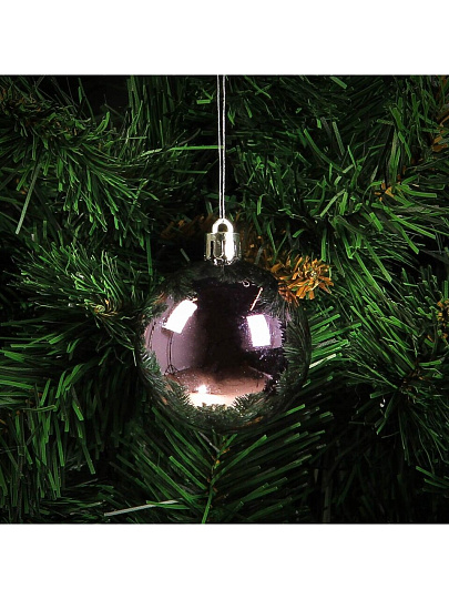 Елочный шар 6 шт, лаванда, 6 см, SYQD-0119156L