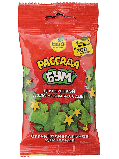 Удобрение Рассада БУМ, пакет, 100 г, Био-комплекс