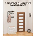 Полка для обуви, металл, 3 секции, 45х30х48 см, с сиденьем и ящиком, белая, ЗМИ, ПДОсСя 341 Б - фото 6