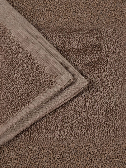 Полотенце банное 100х150 см, 100% хлопок, 450 г/м2, Модный штрих, Silvano, кофейное, Турция, FT-7-100-1381