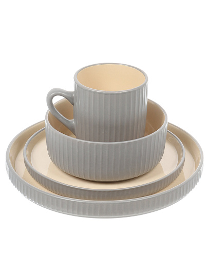 Сервиз столовый керамика, 16 предметов, на 4 персоны, Jewel, Лилле, ПС0008-38