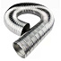 Воздуховод вентиляционый алюминий, диаметр 160 мм, гофрированный, 3 м, ERA, 16ВА - фото 2