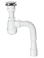 Сифон для умывальника, 1 1/2&amp;quot;х40, с гибкой трубой 40х40/50, Zegor, Z-PRO-3007 - фото 2
