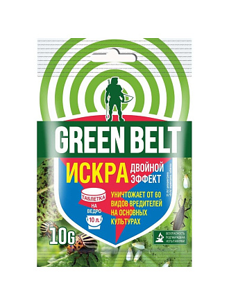Инсектицид Искра Двойной эффект, от различных видов насекомых, универсальный, таблетки, 10 г, Green Belt