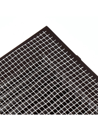 Решетка вентиляционная ABS пластик, 200х300 мм, с сеткой, коричневая, Event, 2030С