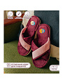 Тапки для женщин, бордовые, р. 40-41, открытые, А-78-230-17 - фото 2